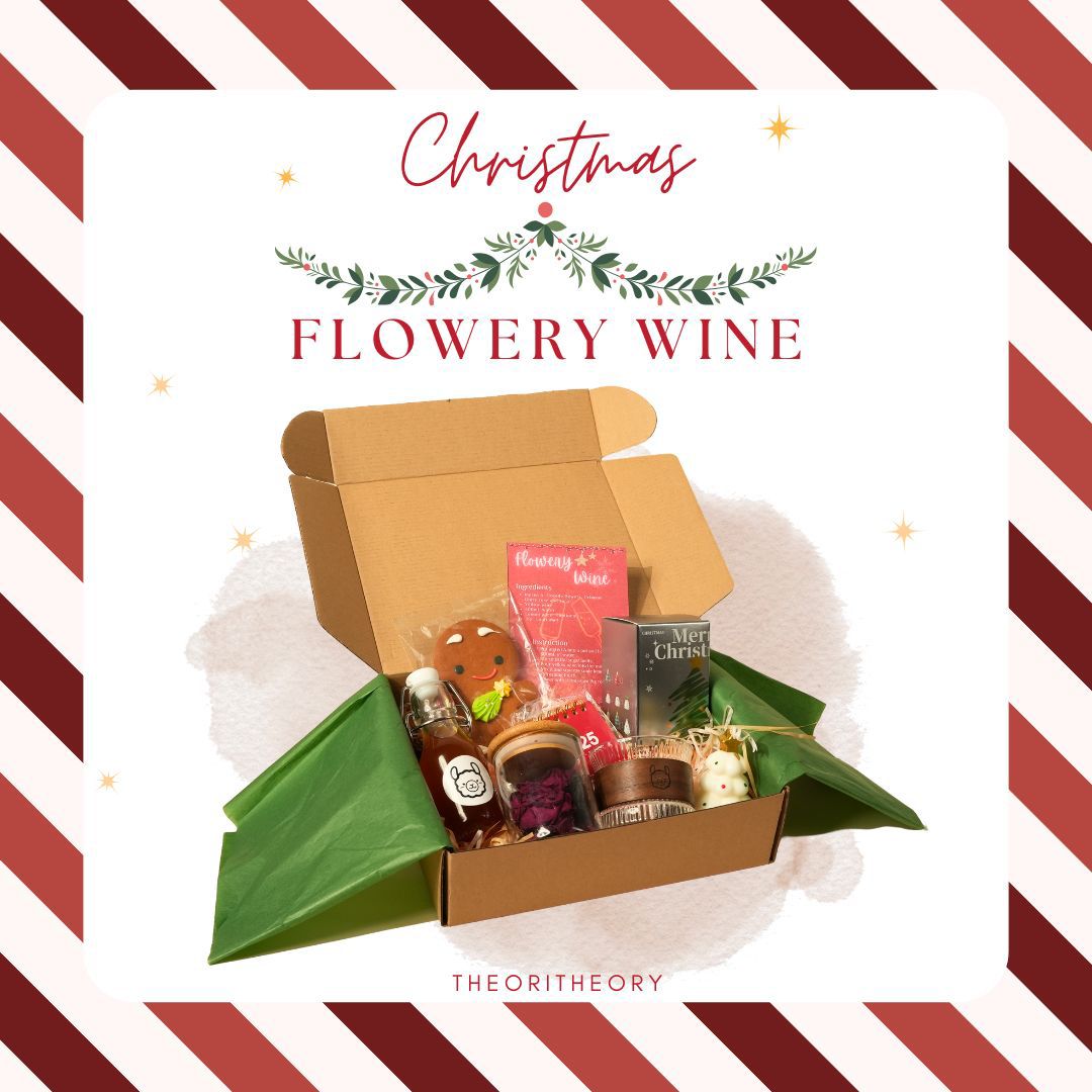 DIY 圣诞花酒套装 DIY Christmas Flowery Wine